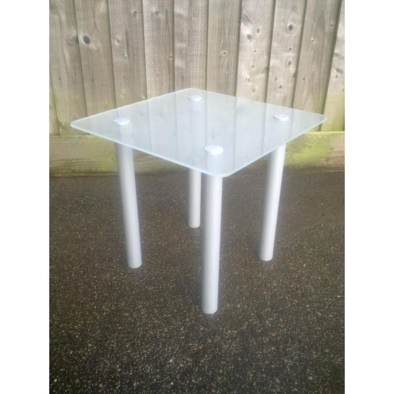 Glass Side Table