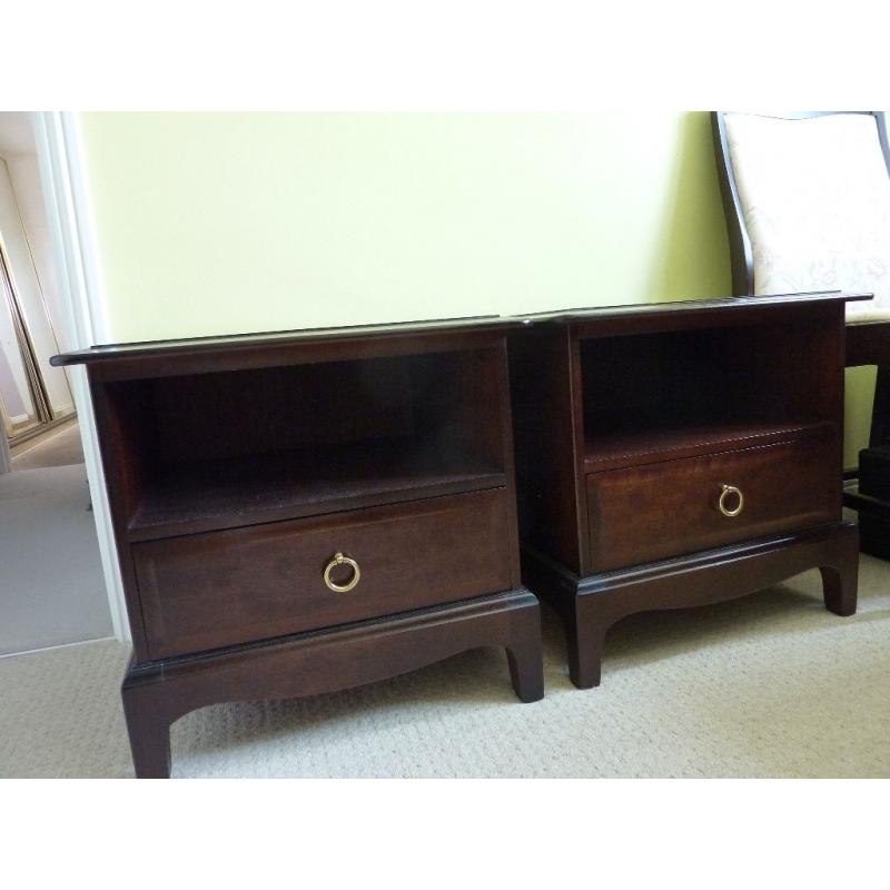 Two Stag bedside tables. SOLD
