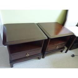 Two Stag bedside tables. SOLD