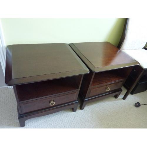 Two Stag bedside tables. SOLD