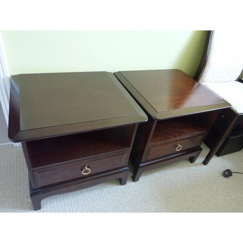 Two Stag bedside tables. SOLD