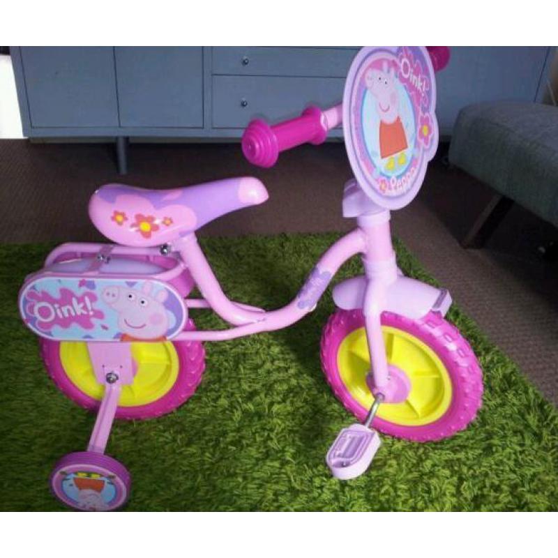 Peppa pig girls 10 inch bike for sale