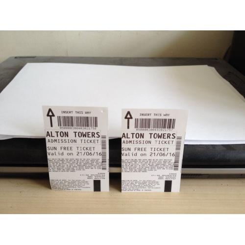 Alton Towers Tickets x 2