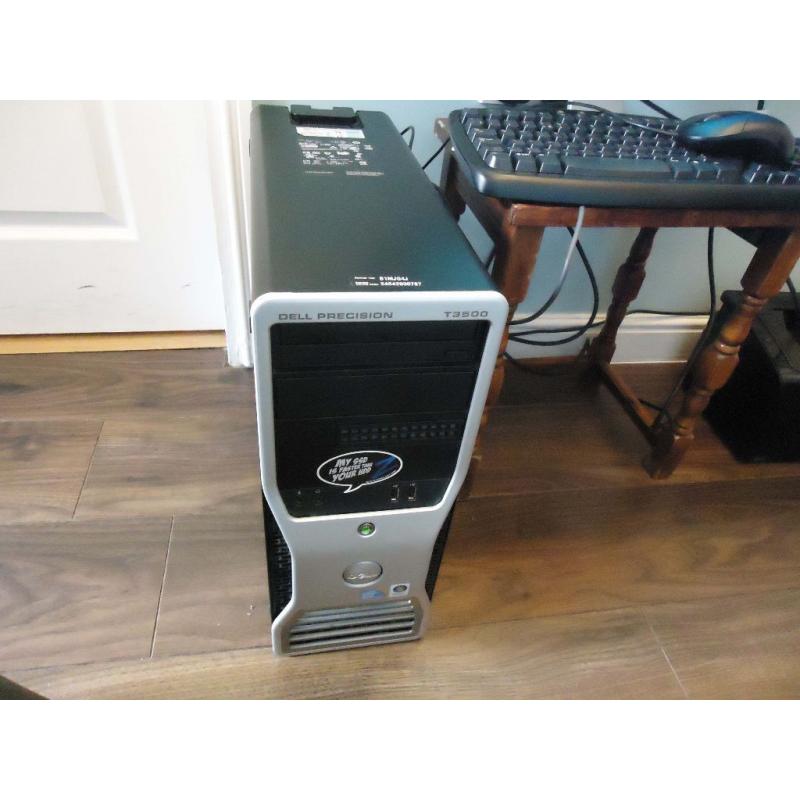 Dell Precision T3500 Xeon W3520 2.67GHz Quad 18GB RAM 1.5TB HDD 120GB SDD