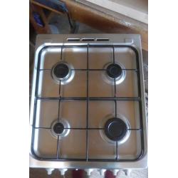 Indesit freestanding gas cooker, stainless, excellent condition