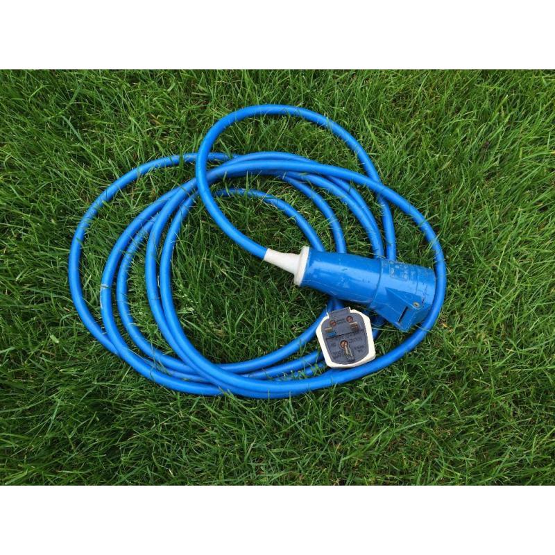 Caravan Electric Hook-Up 13 amp Converter Adaptor. 4.5 metres.