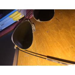 Gold plated raybans