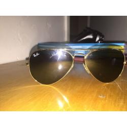 Gold plated raybans