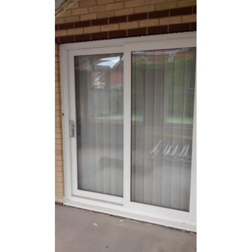 External / Internal Inline Slider Patio Doors. 1800mm wide 2110mm high with 150mm cill. As New.