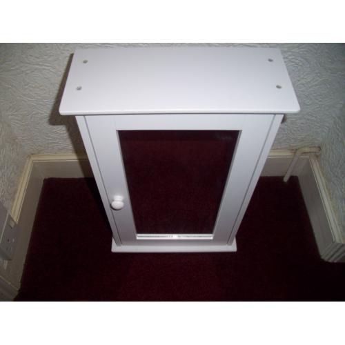 Small White Bathroom Cabinet H 53 x 31 x14 cm