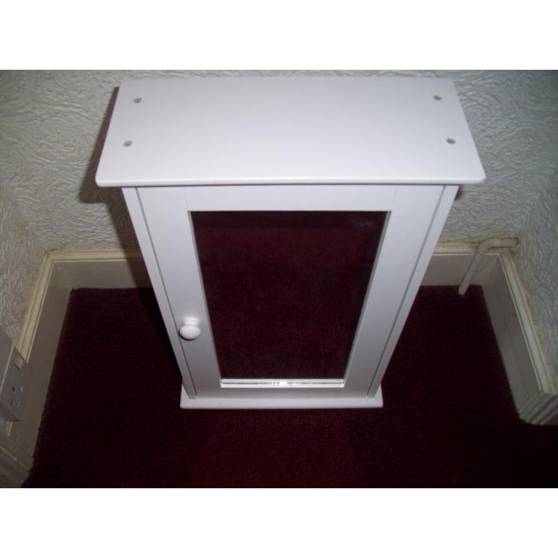 Small White Bathroom Cabinet H 53 x 31 x14 cm
