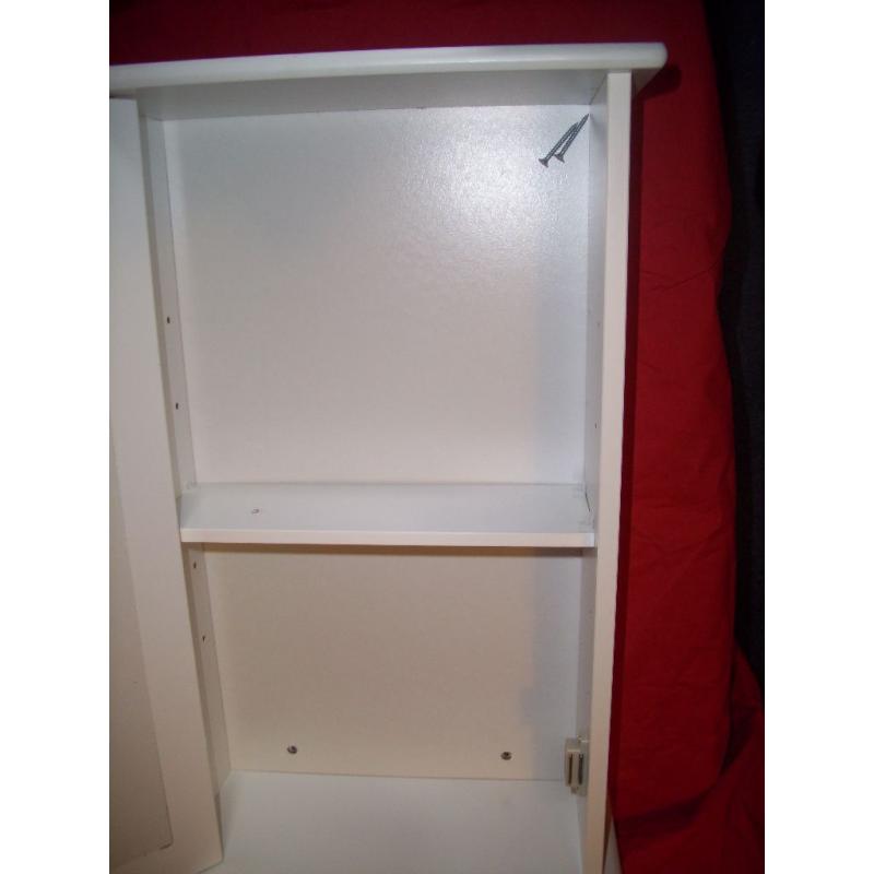 Small White Bathroom Cabinet H 53 x 31 x14 cm