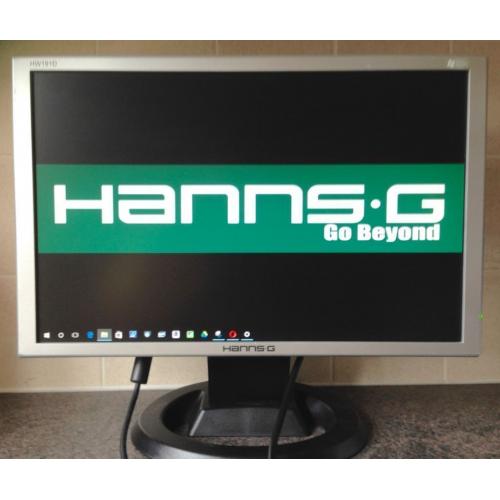 19 inch HannsG HW191D Widescreen LCD TFT VGA DVI Speakers computer Screen Monitor with speakers