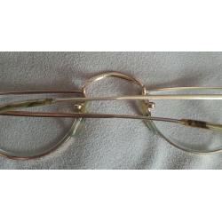VINTAGE ALGHA 20 CT Gold Filled Half Moon / Half Eye Glasses