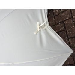 Cream wedding umbrellas 2