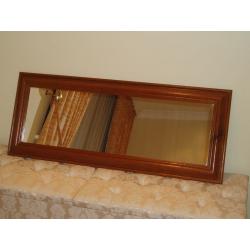 MIRROR - ANTIQUE PINE FRAME - COUNTRY / RUSTIC