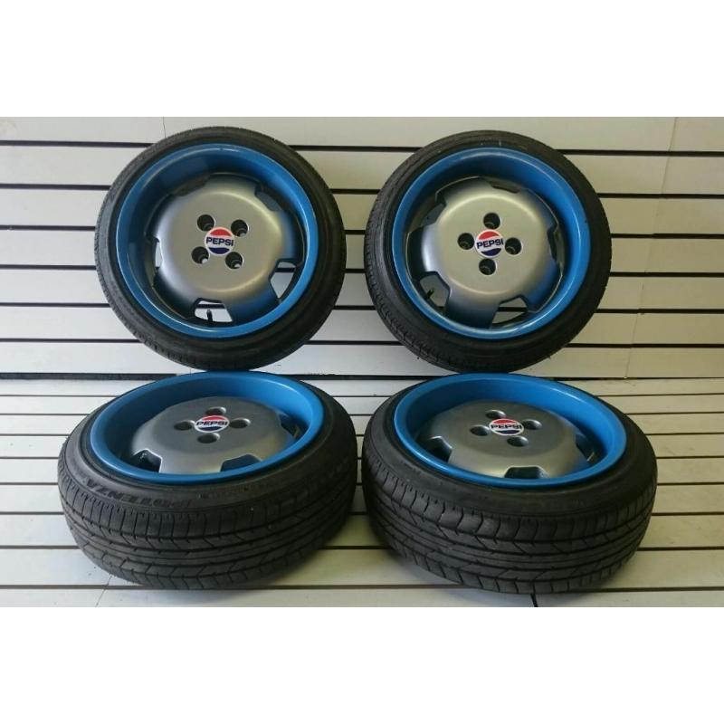 One of a kind! 4x100 Joe Wheels 15" alloys Mk1 mk2 golf polo lupo audi 80 VAG