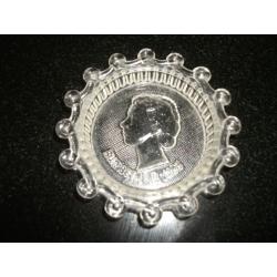 Eizabeth R 1953 Glass Pin Dish