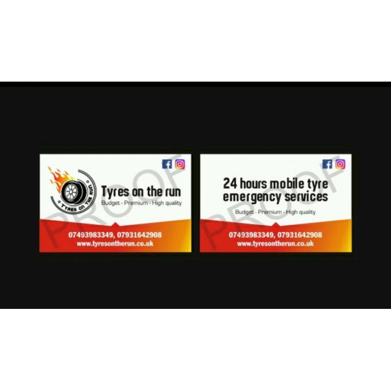 Mobile tyre fitter fitting services, 24hr mobile flat puncture emergency services for cars vans