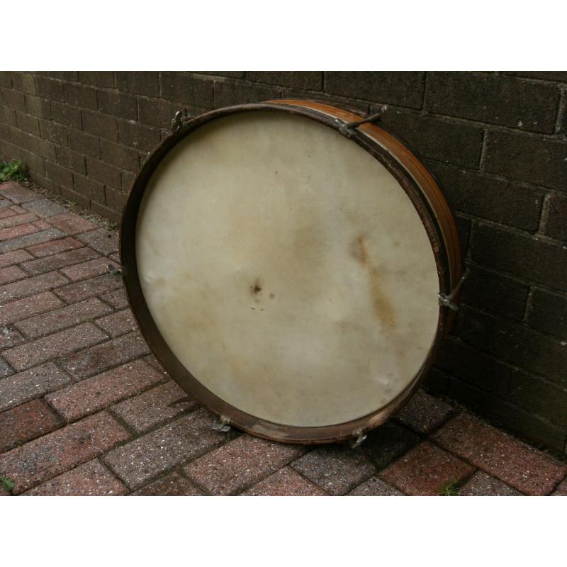Vintage wooden childs drum kit.