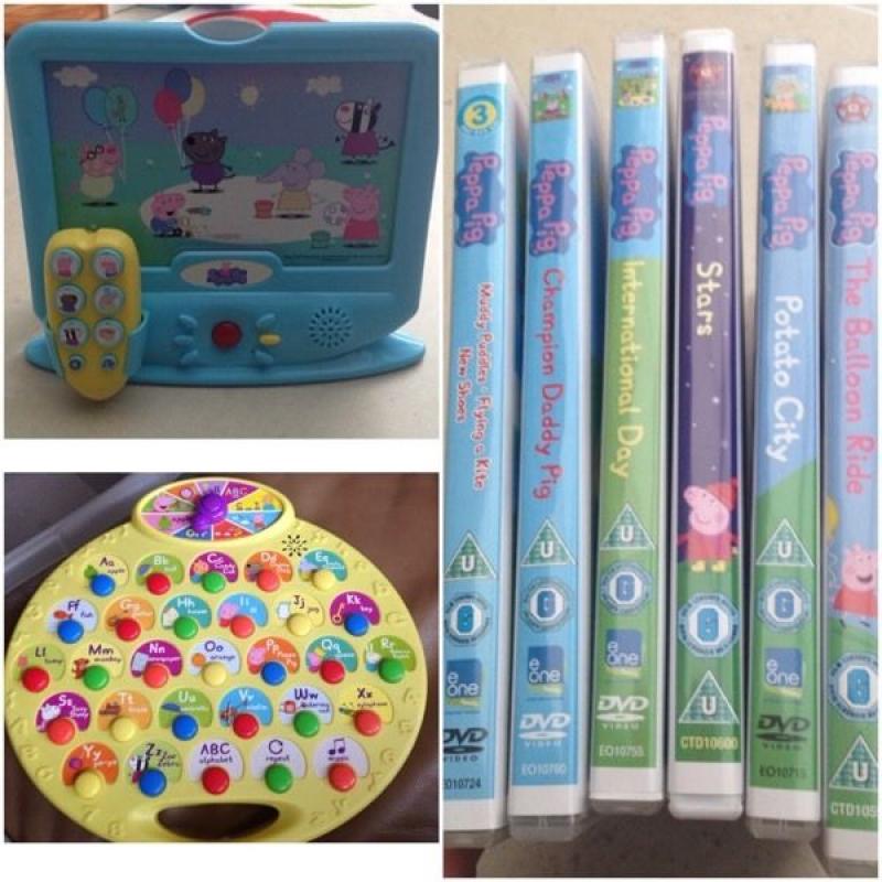 Peppa Pig bundle - toys & DVDs
