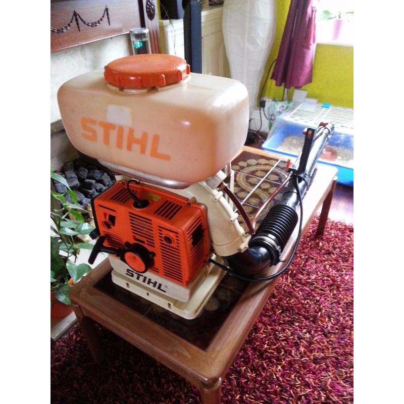stihl sr400 backpack leaf blower,mist,sprayer blower SEE VIDEO!!!
