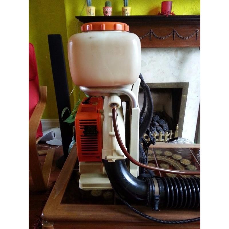 stihl sr400 backpack leaf blower,mist,sprayer blower SEE VIDEO!!!