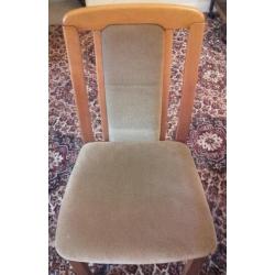 Table and 6 chairs.