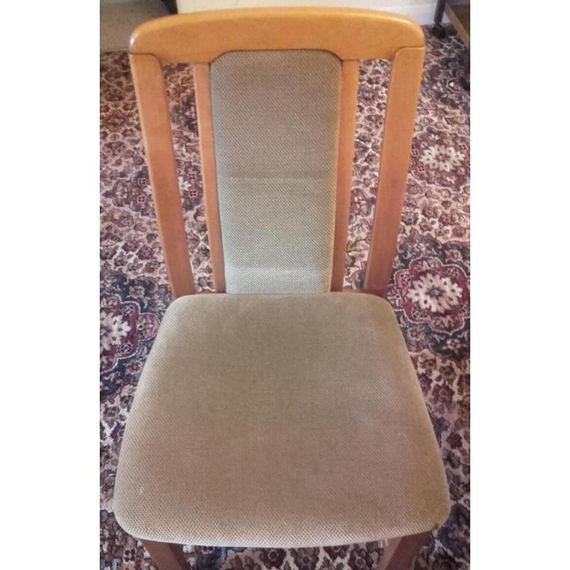 Table and 6 chairs.