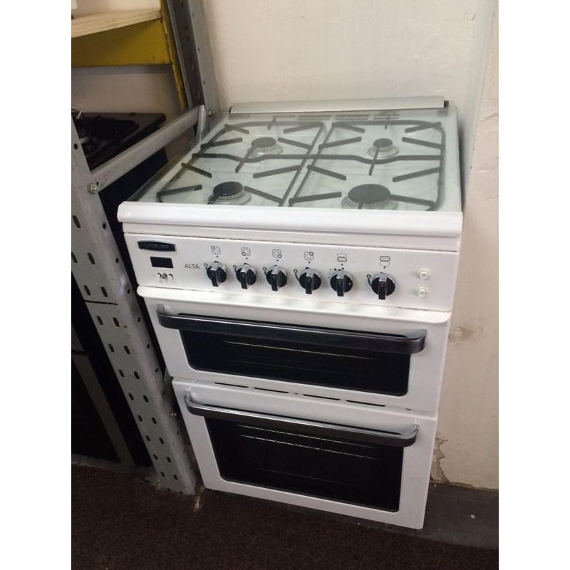 White leisure 60cm gas cooker grill & oven good condition with guarantee