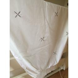 Next white and silver curtains..
