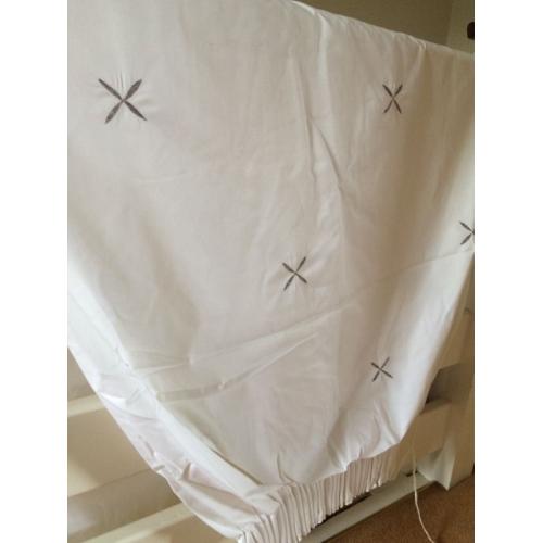 Next white and silver curtains..