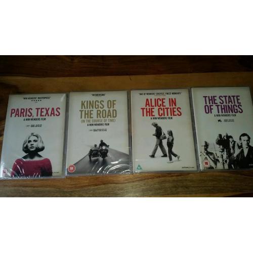 Lot of 4 Brand New Sealed Wim Wenders DVDs
