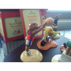 A complete matching set of Royal Doulton "BUNNYKINS GAMES " .