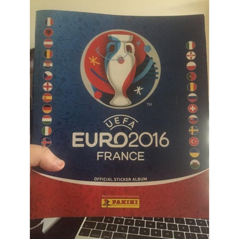 Euro 2016 sticker album with 300+ stickers