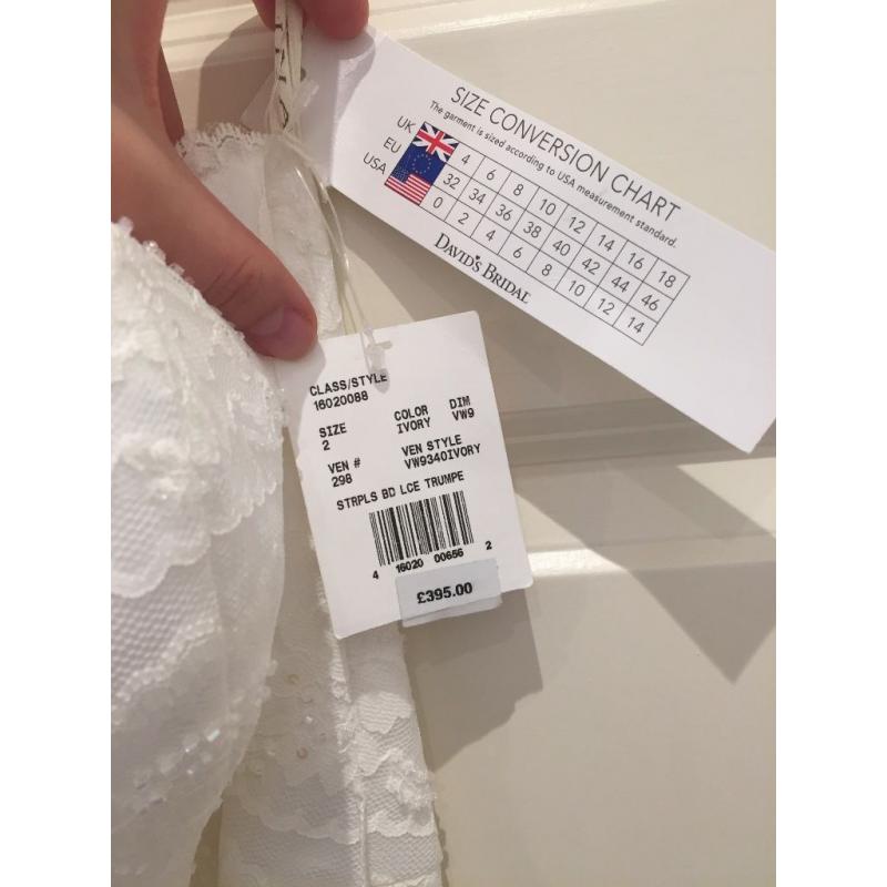 David's Bridal Wedding Dress / Size 8 NEW