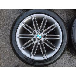 Bmw 4 X M Sport 17 Inch Genuine Alloy Wheels Pirelli Runflats