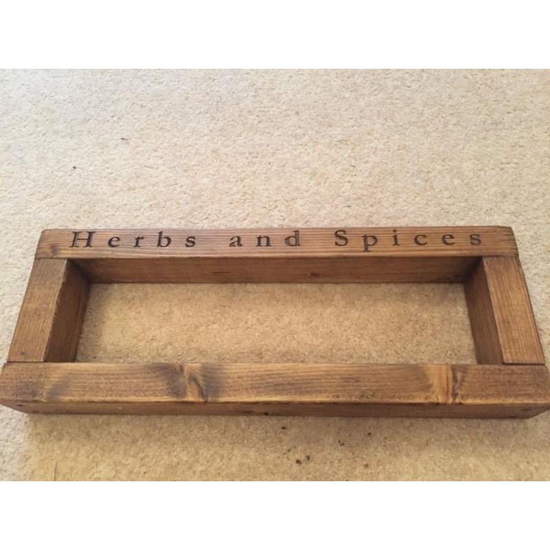 Wooden Herbs & Spice Rack
