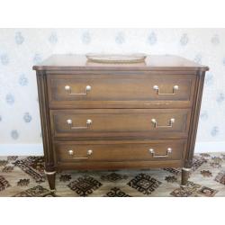 Stag minstrel bedroom suite - wardrobe, dressing table, chest of drawers and bedhead
