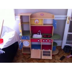Children's Little Tykes Premium Wooden Toy Kitchen -