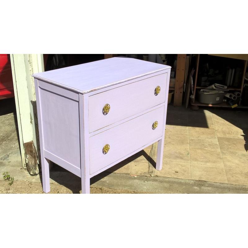 Vintage chest of drawers Hand Painted