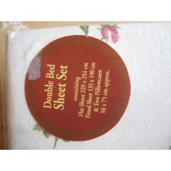 Brand New Flannelette Double Bed Sheet Set