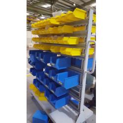 mobile parts bin trolley