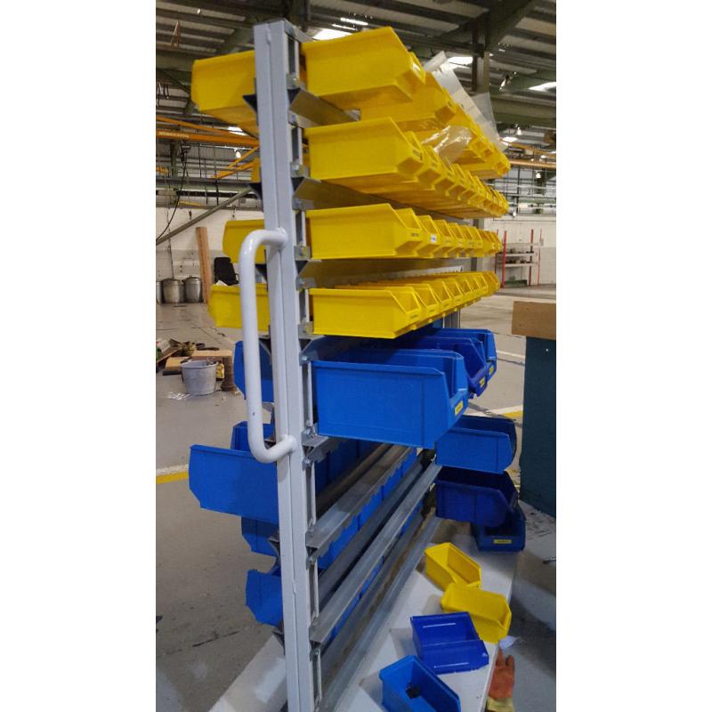 mobile parts bin trolley