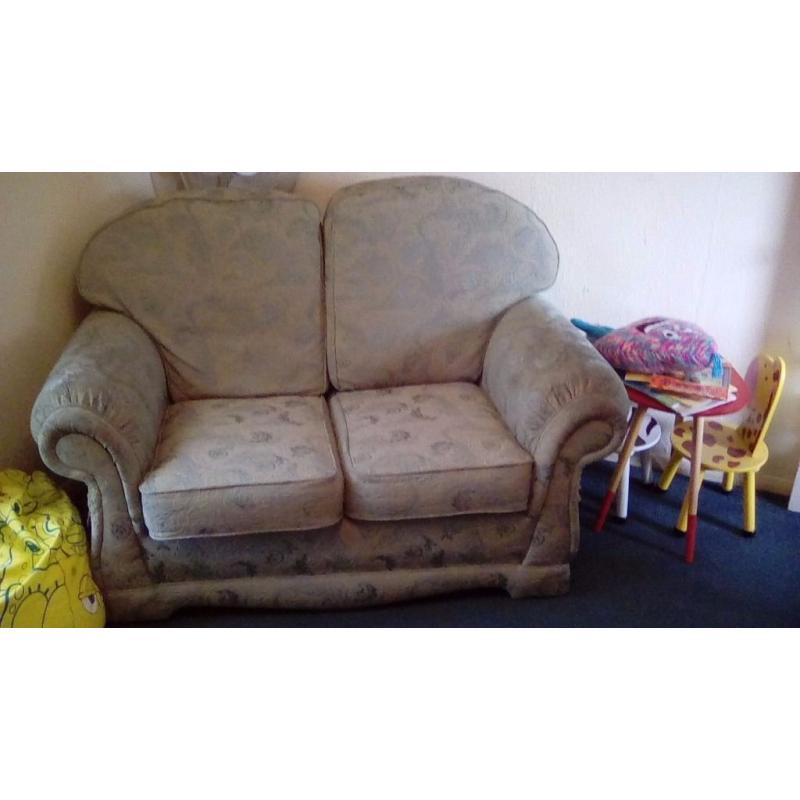 2 and 3 seater green sofas Free!