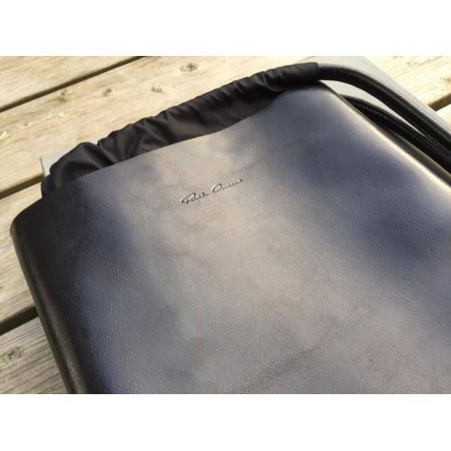 Rick Owens Unisex Leather Bucket Bag