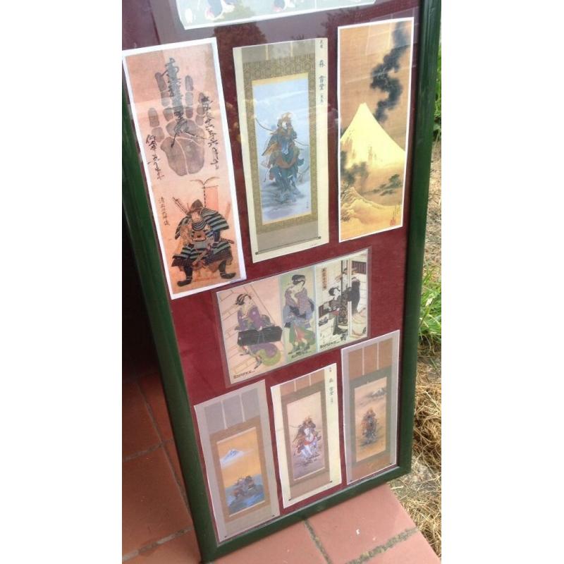 Japanese prints in picture frame