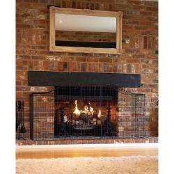 Mothercare Curved Top Safety Fireguard plus Extension panel.