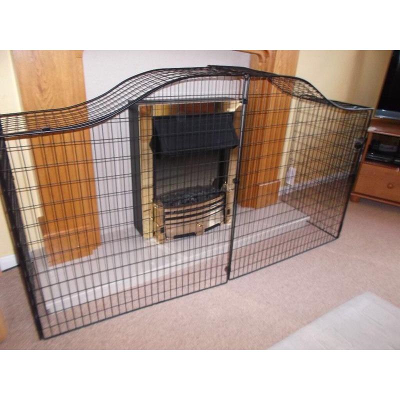 Mothercare Curved Top Safety Fireguard plus Extension panel.