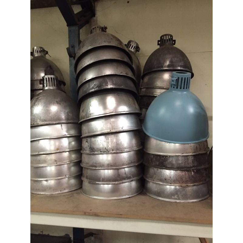 Large selection off old industrial lights